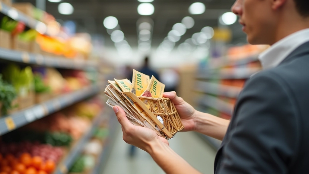 Peněženka a bankovky reprezentující kupní sílu